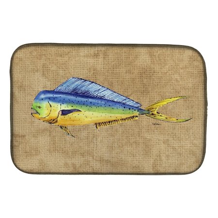 CAROLINES TREASURES Dolphin Mahi Mahi Dish Drying Mat 8810DDM